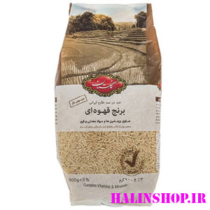 برنج ایرانی برنج قهوه ای گلستان مقدار 900 گرم